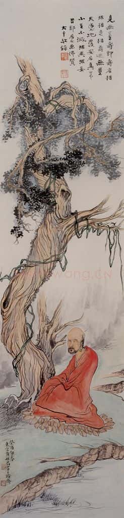 黄般若《罗汉图轴》书画作品