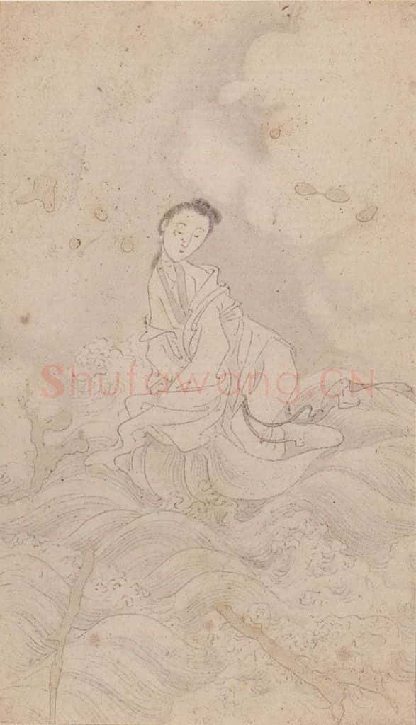黄般若《十八美人图册页》书画作品