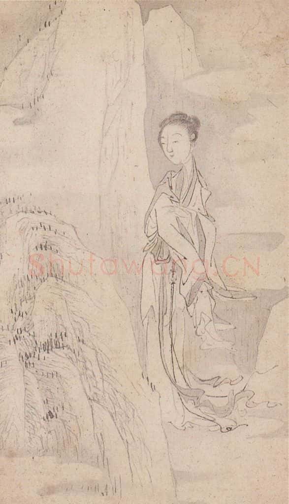  黄般若《十八美人图册页》书画作品
