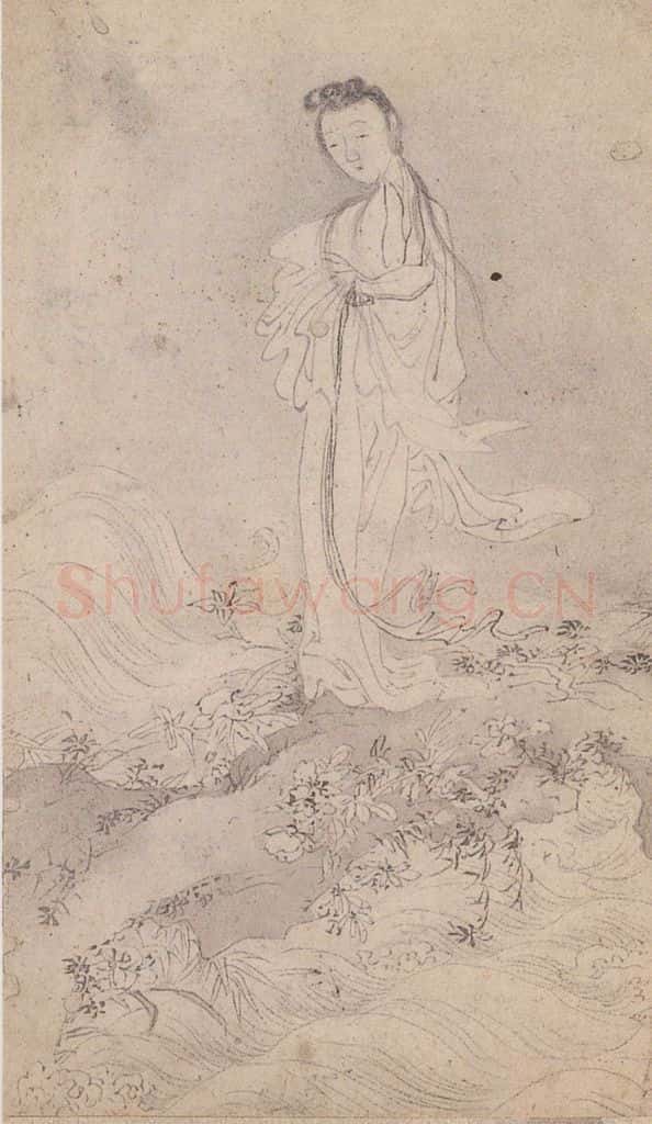 黄般若《十八美人图册页》书画作品