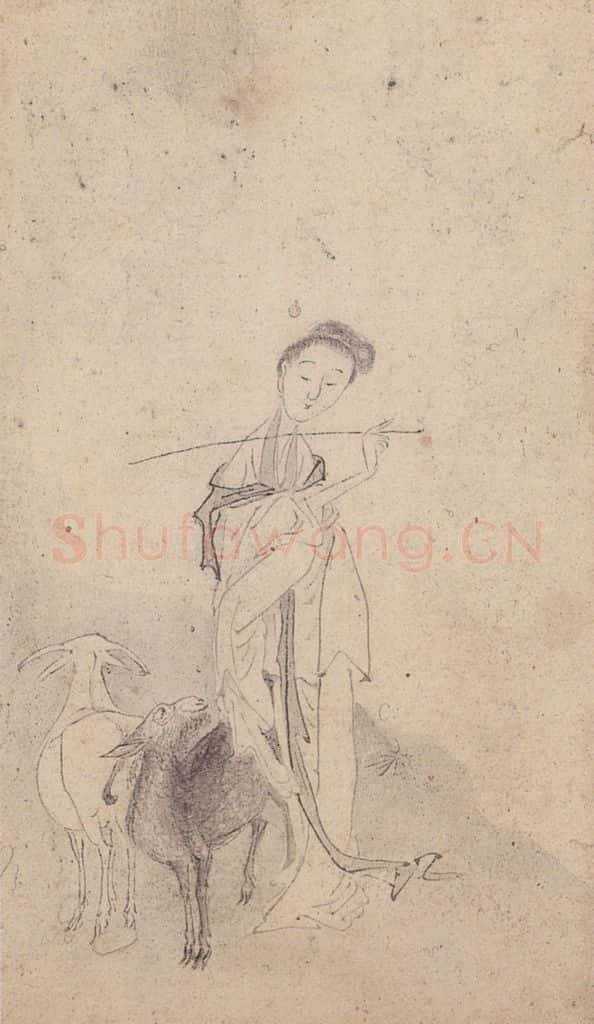 黄般若《十八美人图册页》书画作品