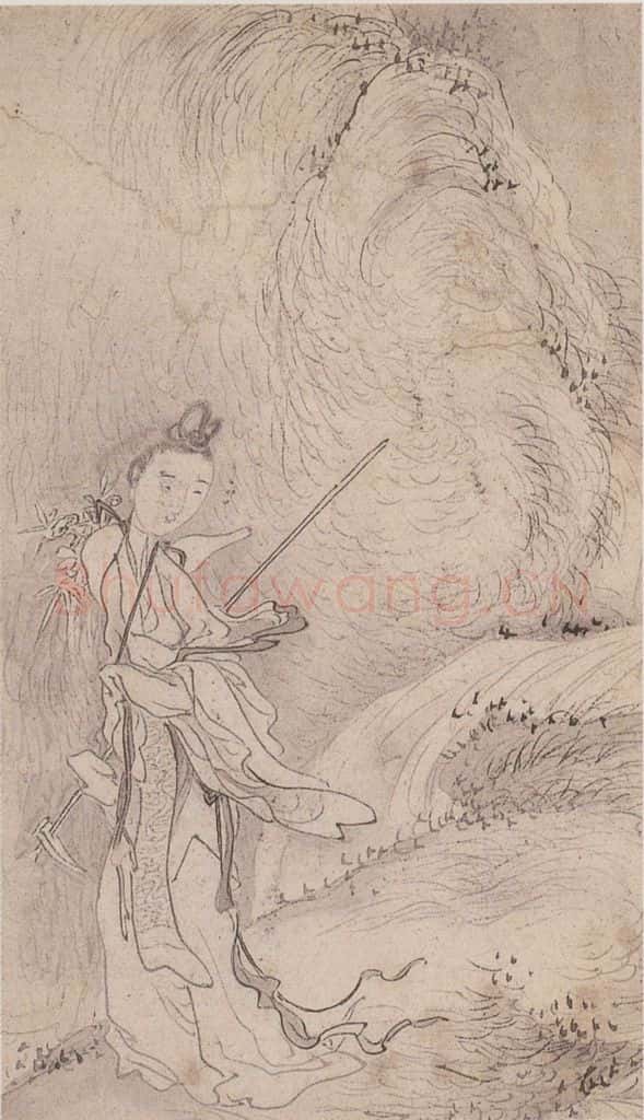  黄般若《十八美人图册页》书画作品