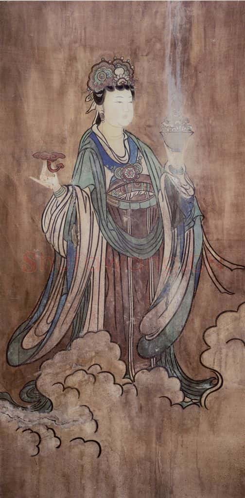  邓白《临永乐宫三清殿壁画图轴》书画作品