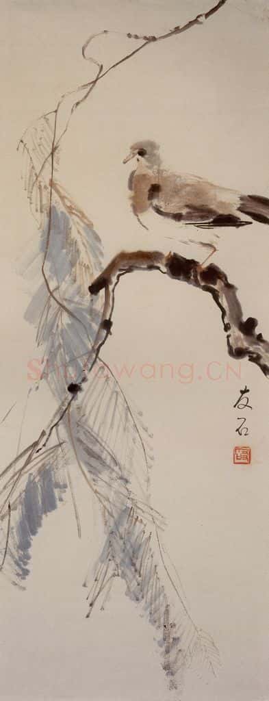 杨丙垚《花鸟图轴》书画作品