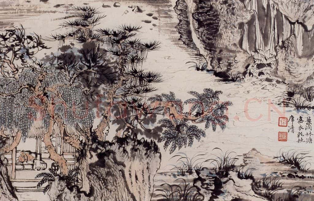 1957年 陆俨少 杜甫诗意册 书画作品