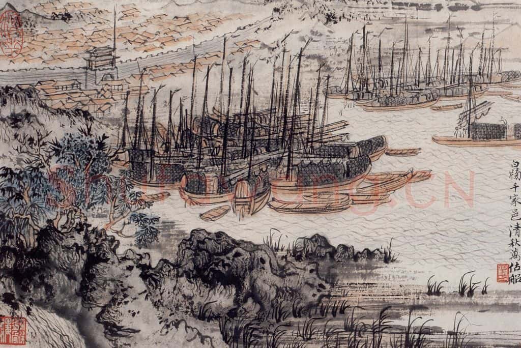 1957年 陆俨少 杜甫诗意册 书画作品