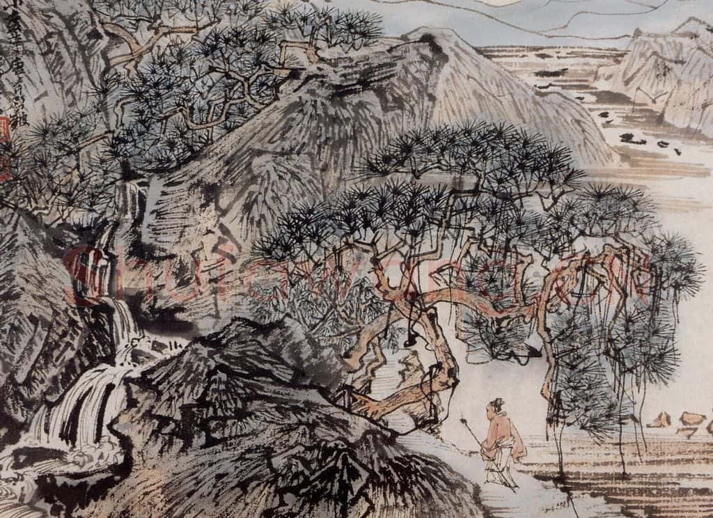 约1957年 陆俨少 杜甫诗意册 书画作品