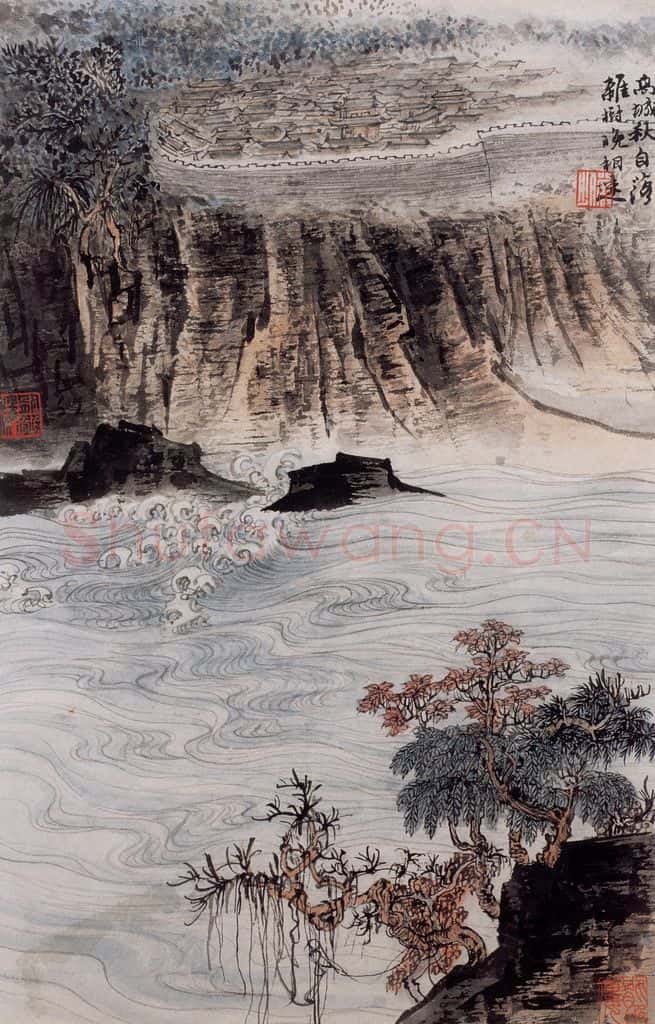 1959年 陆俨少 杜甫诗意图百开册 书画作品