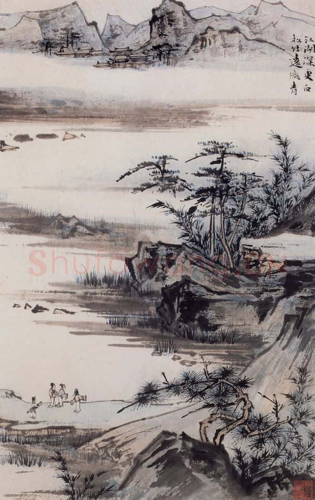 1959年 陆俨少 杜甫诗意图百开册 书画作品