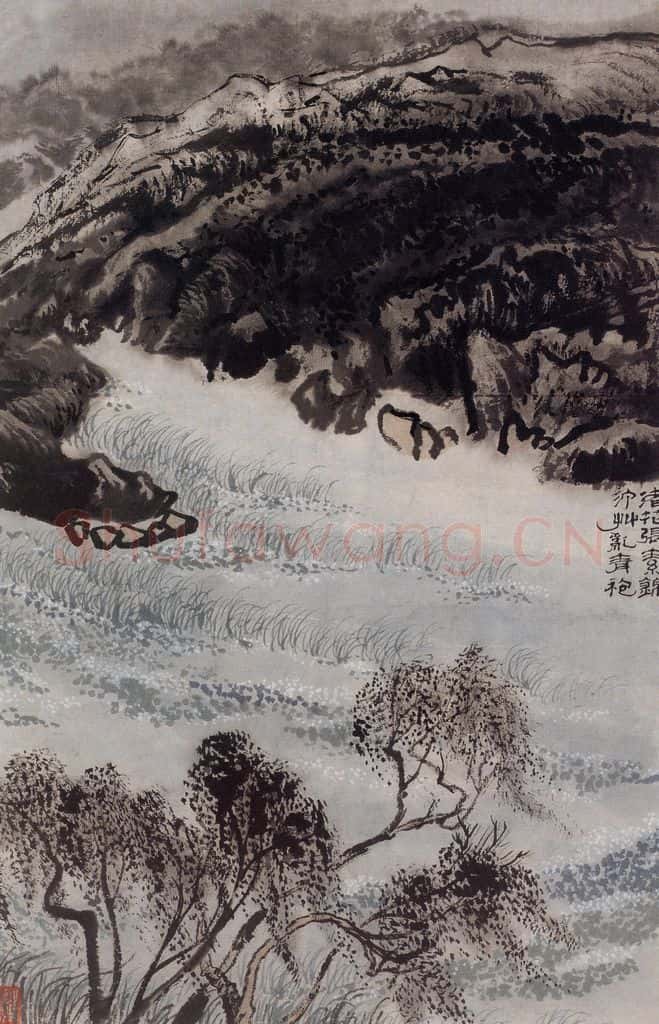 1962年 陆俨少 杜甫诗意图百开册 书画作品