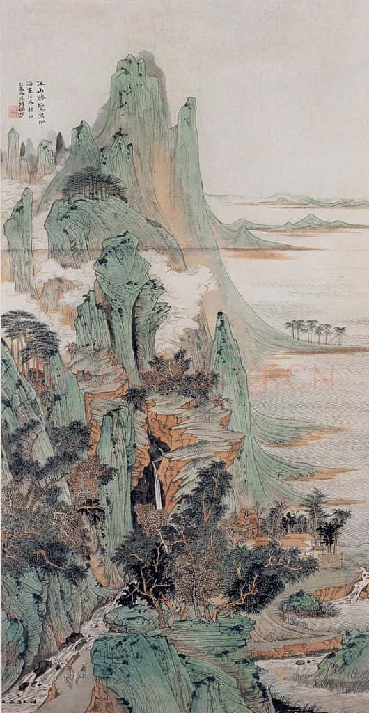 1955年 陆俨少 江山胜览 书画作品