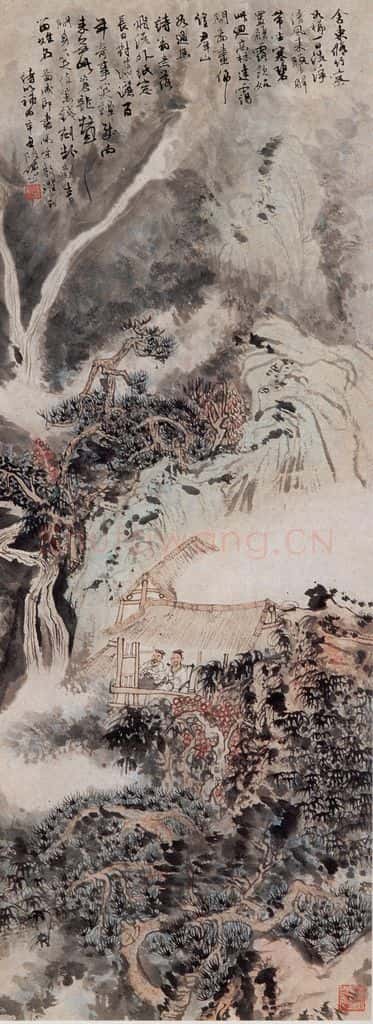 1961年 陆俨少《敖陶孙诗意图》书画作品