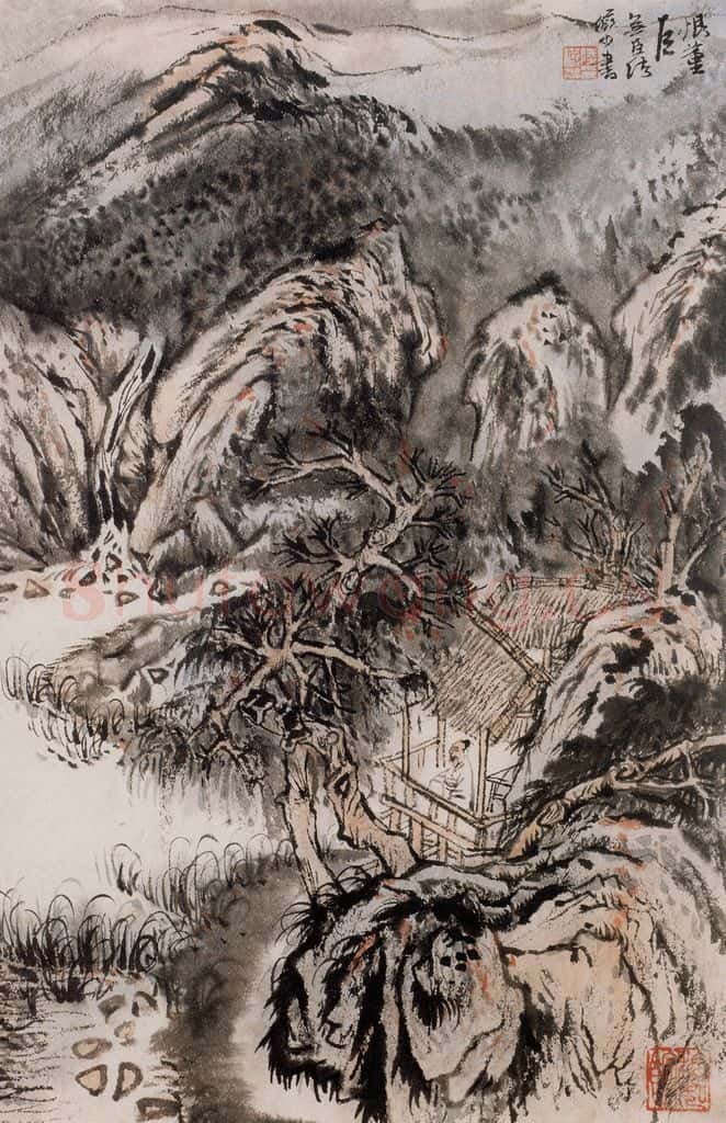 1964年 陆俨少 恨董巨无臣法》书画作品