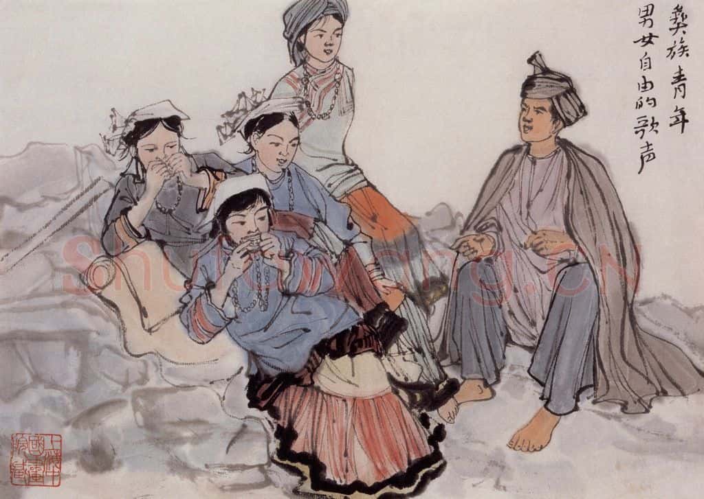 约20世纪60年代 陆俨少 自由的歌声 书画作品