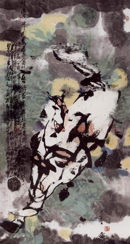2004年 赵贵德《还京乐》（附局部） 书画作品