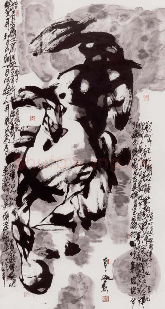2004年 赵贵德《还京乐》（附局部） 书画作品