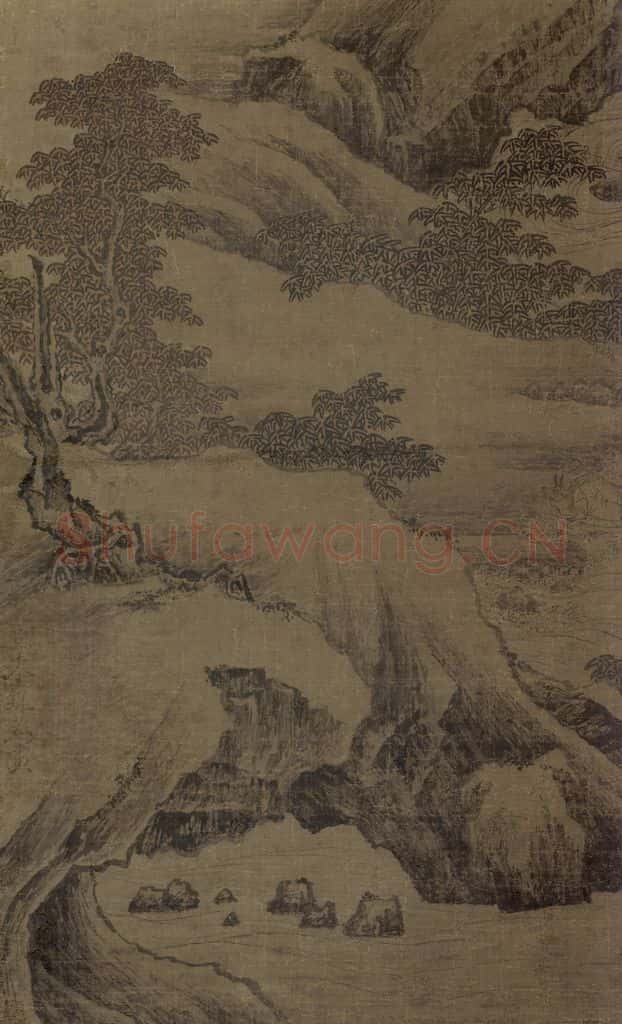 宋 朱锐《盤车图》书画作品