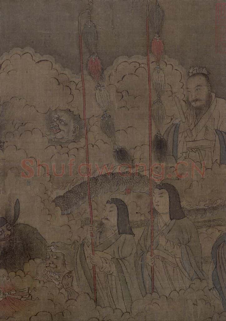 宋 佚名《九歌图》书画作品