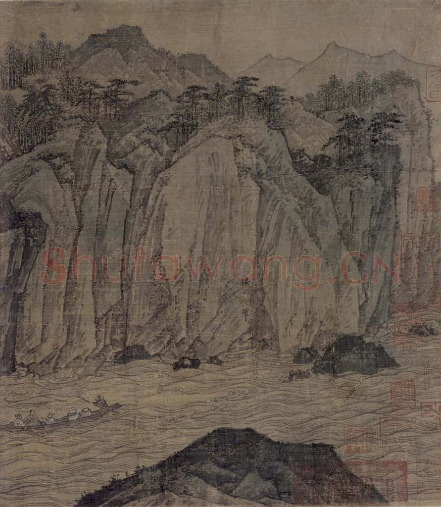 宋 佚名《赤壁图》书画作品