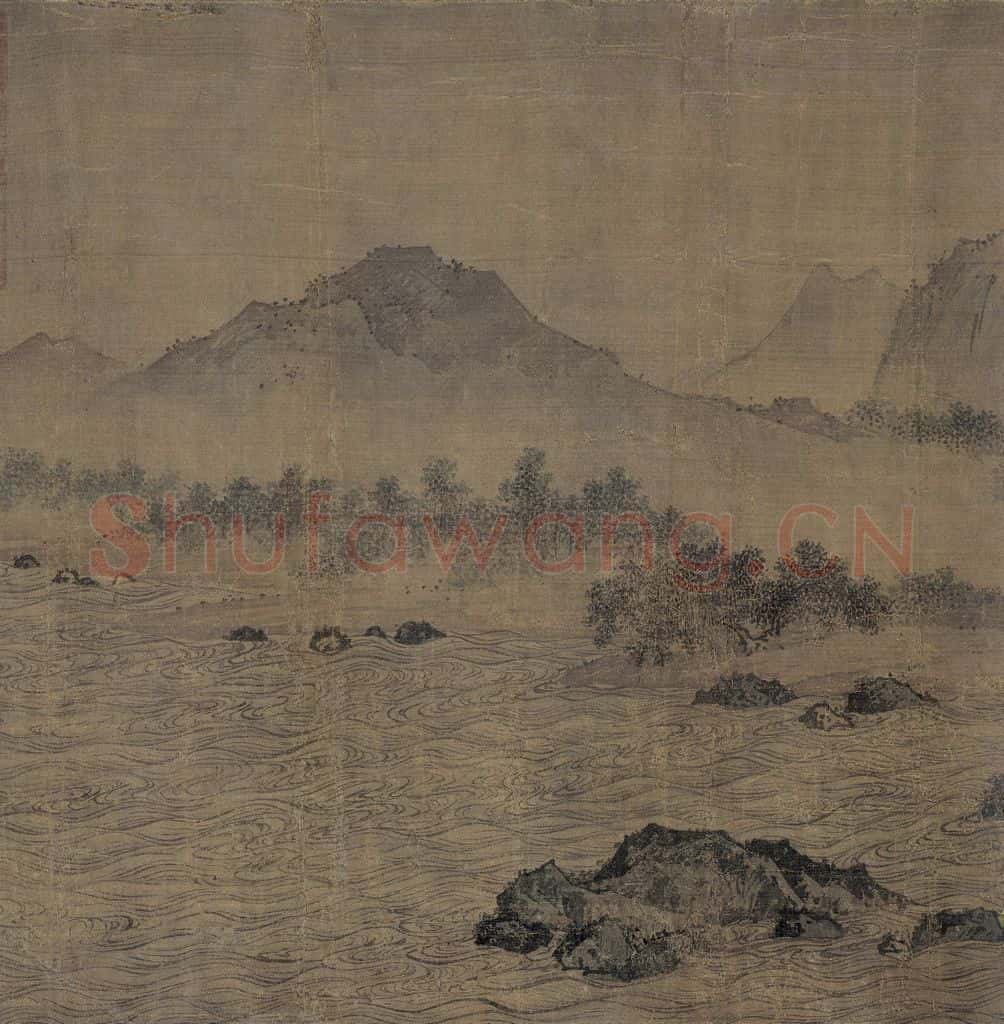 宋 佚名《赤壁图》书画作品