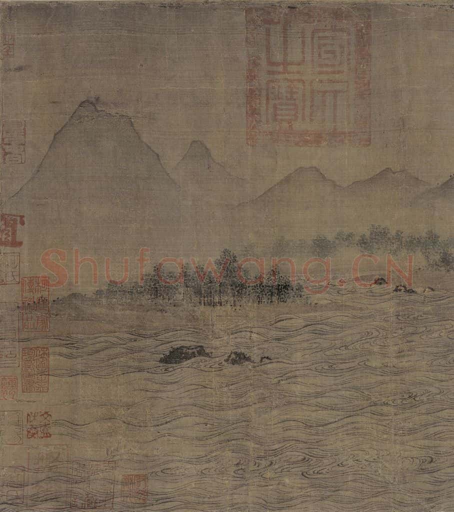 宋 佚名《赤壁图》书画作品