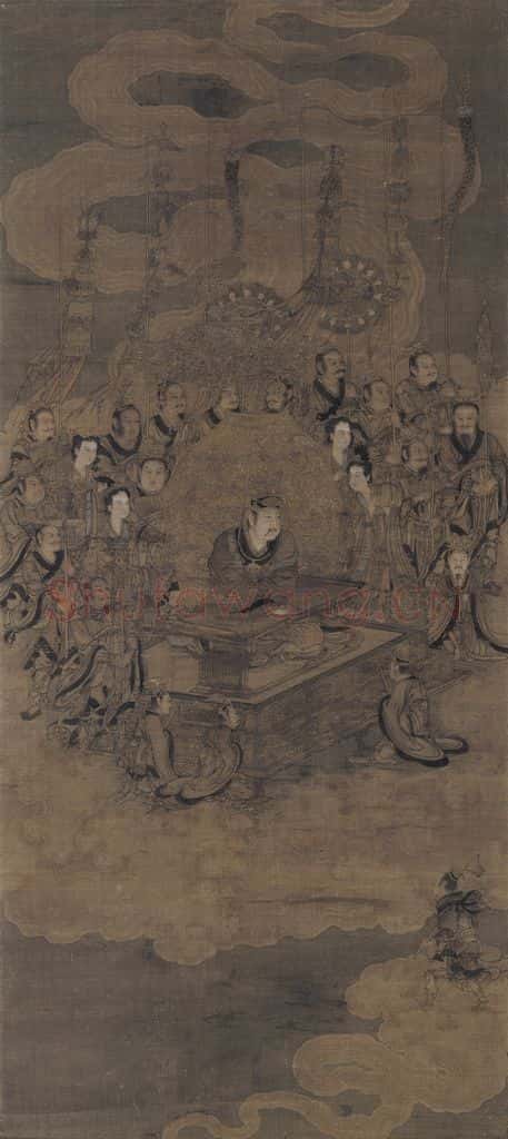 宋 佚名《三官图：天官》书画作品