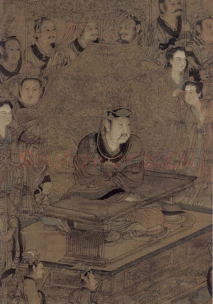 宋 佚名《三官图:天官》书画作品