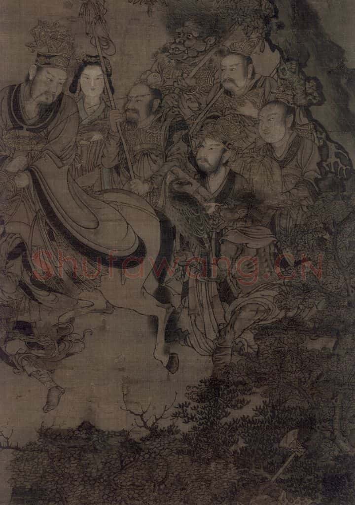 宋 佚名《三官图:地官》书画作品