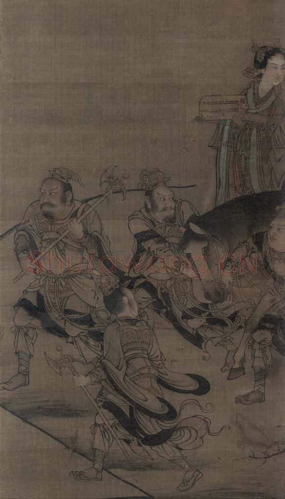 宋 佚名《三官图:地官》书画作品