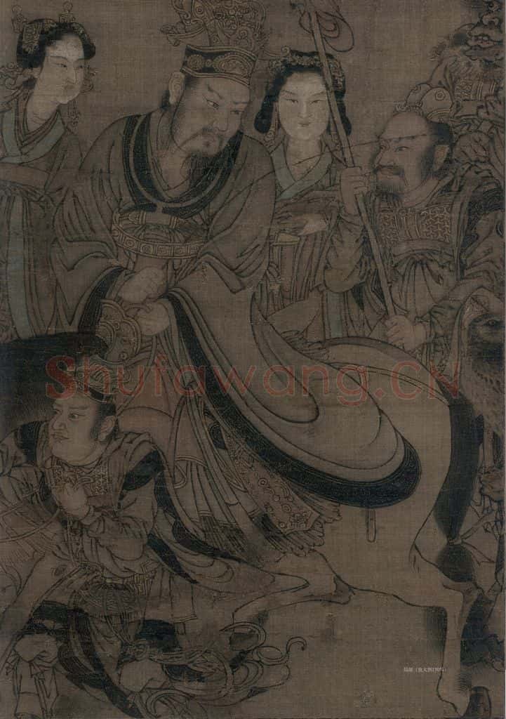 宋 佚名《三官图:地官》书画作品