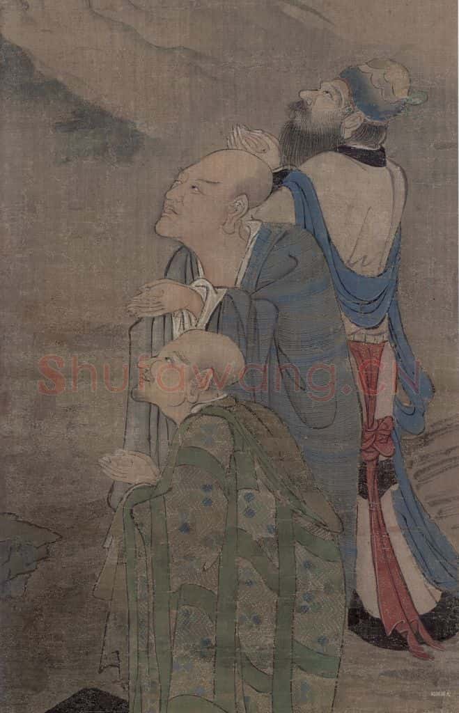 宋 周季常《五百罗汉图:云中显现》书画作品