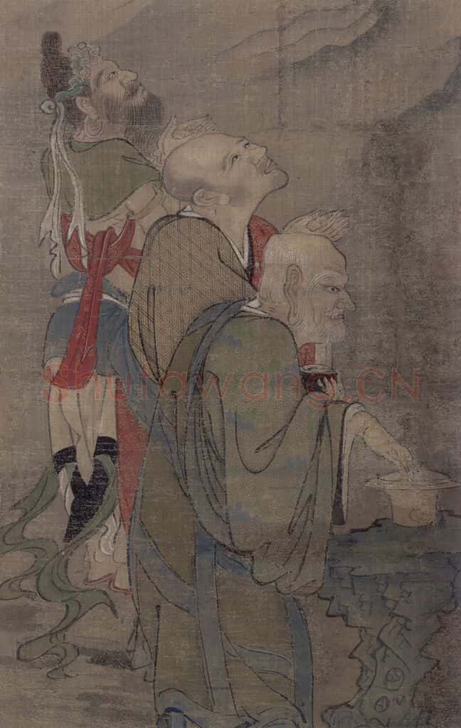 宋 周季常《五百罗汉图:云中显现》书画作品