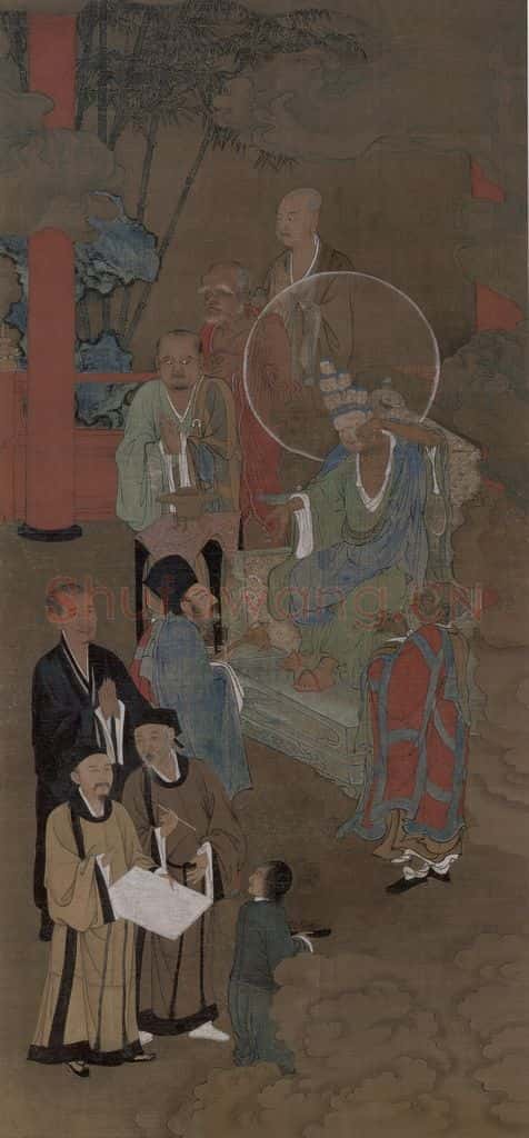 宋 周季常《五百罗汉图:应身观音》书画作品