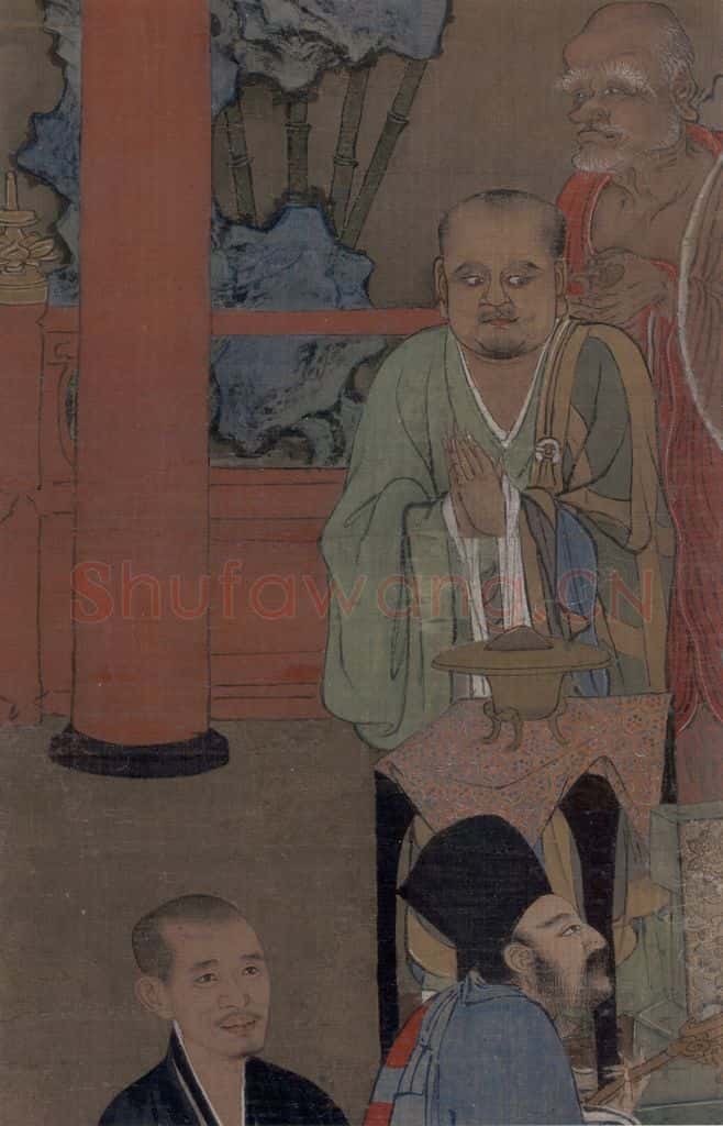 宋 周季常《五百罗汉图：应身观音》书画作品