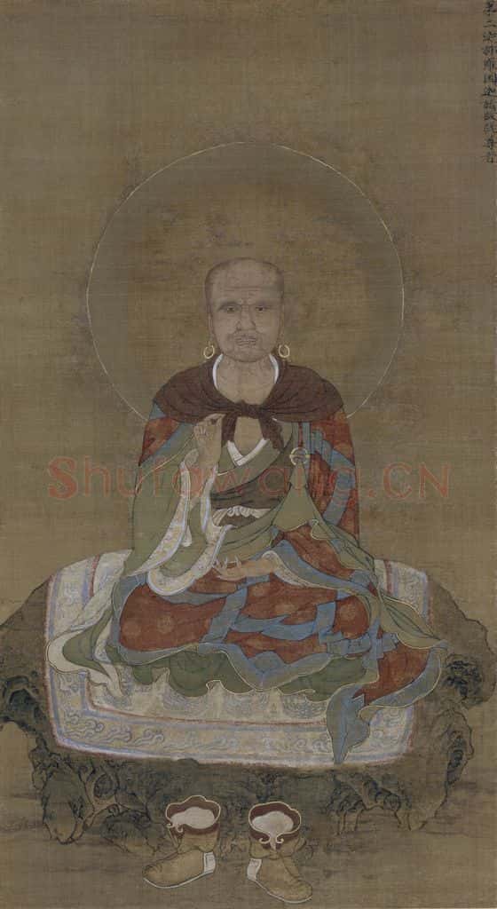 宋 赵璚《迦诺迦跋蹉尊者图》书画作品