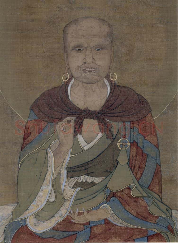 宋 赵璚《迦诺迦跋蹉尊者图》书画作品
