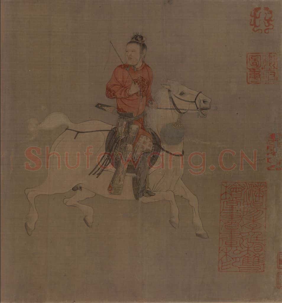 宋 佚名《番骑图》书画作品