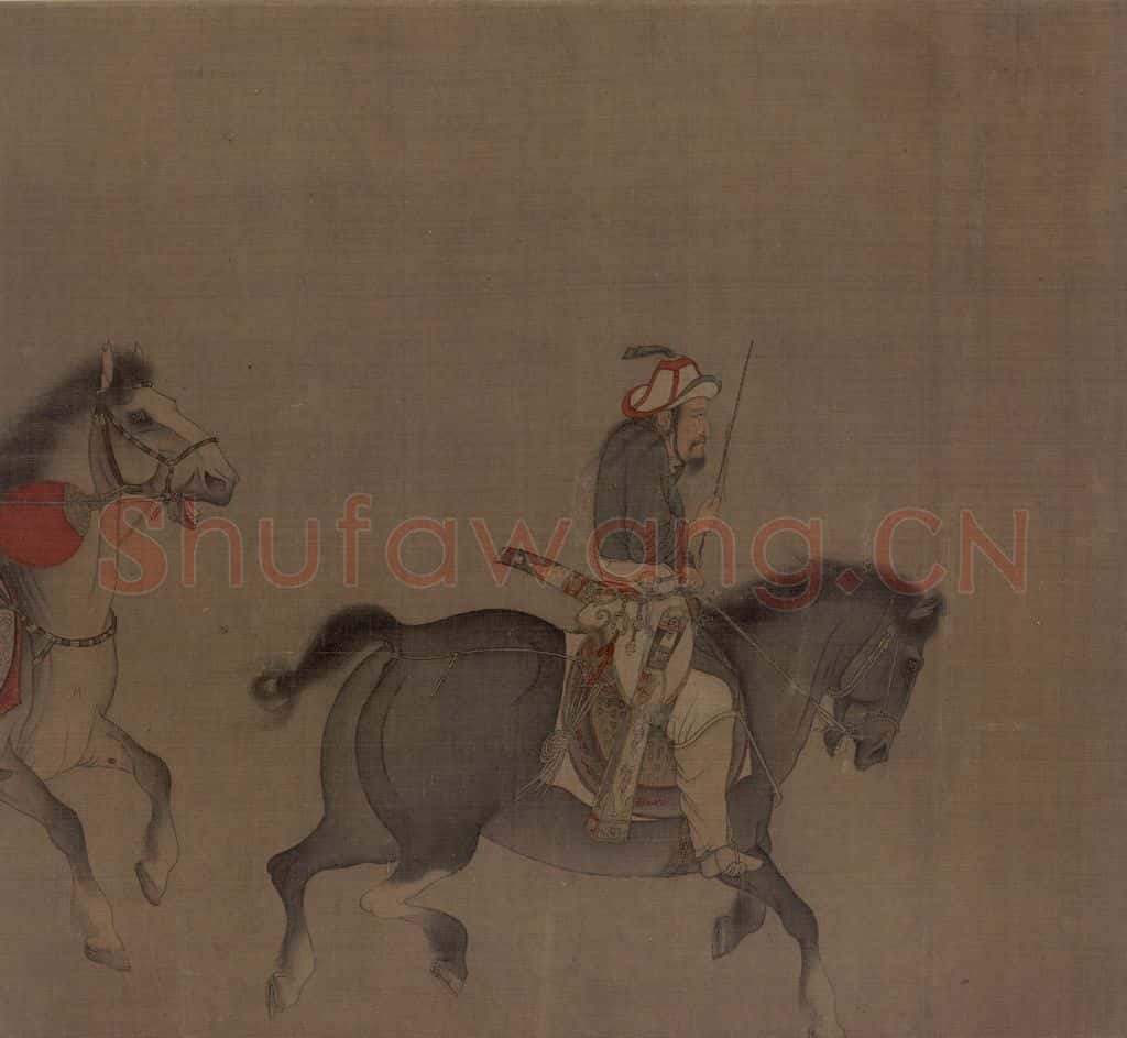 宋 佚名《番骑图》书画作品