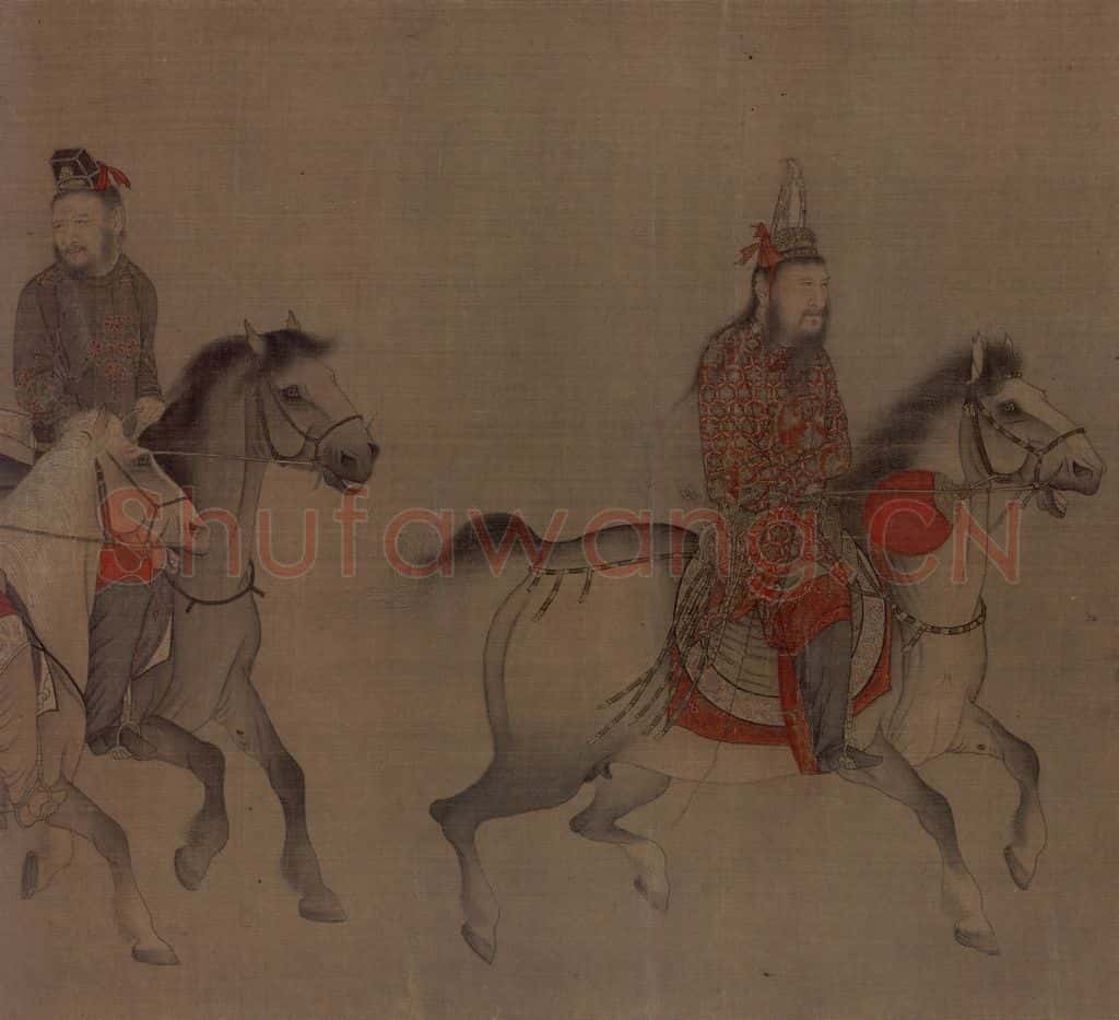 宋 佚名《番骑图》书画作品