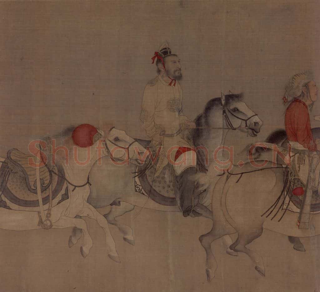 宋 佚名《番骑图》书画作品