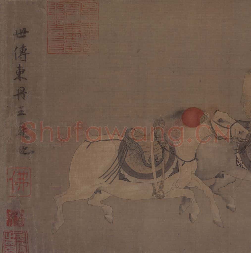 宋 佚名《番骑图》书画作品