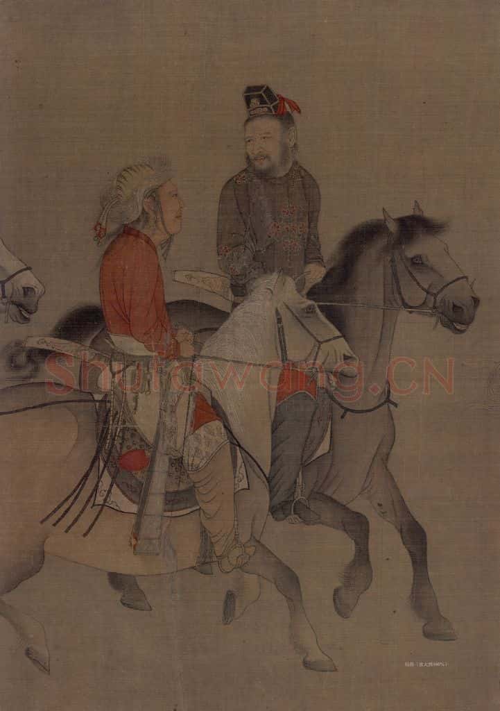 宋 佚名《番骑图》书画作品