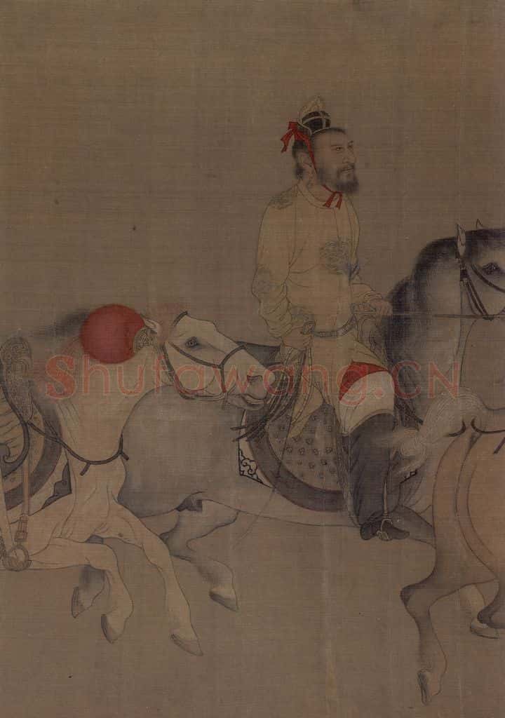 宋 佚名《番骑图》书画作品