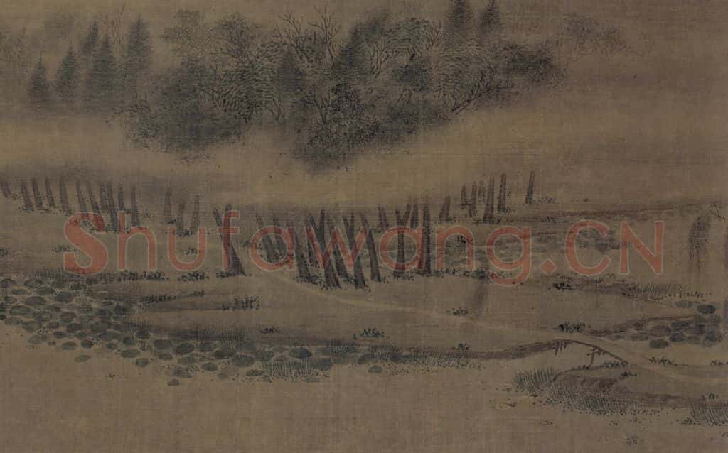 宋 赵令穰《湖庄清夏图》书画作品