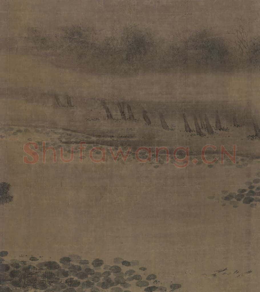宋 赵令穰《湖庄清夏图》书画作品