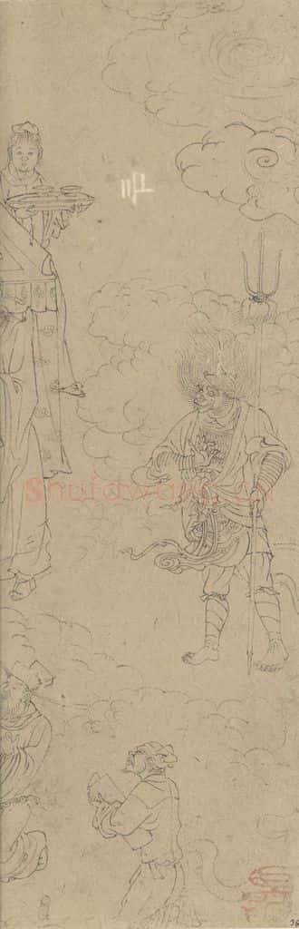 宋 佚名《道子墨宝:地狱变相图》书画作品