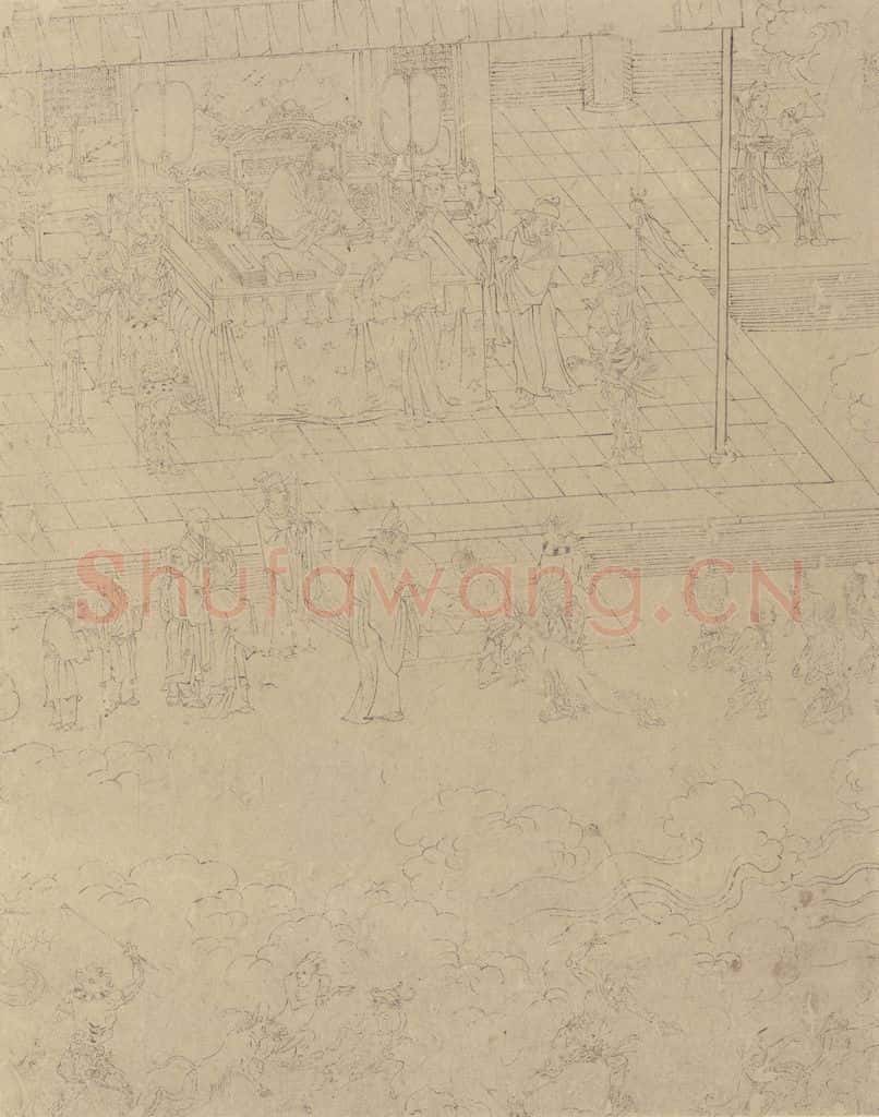 宋 佚名《道子墨宝:地狱变相图》书画作品