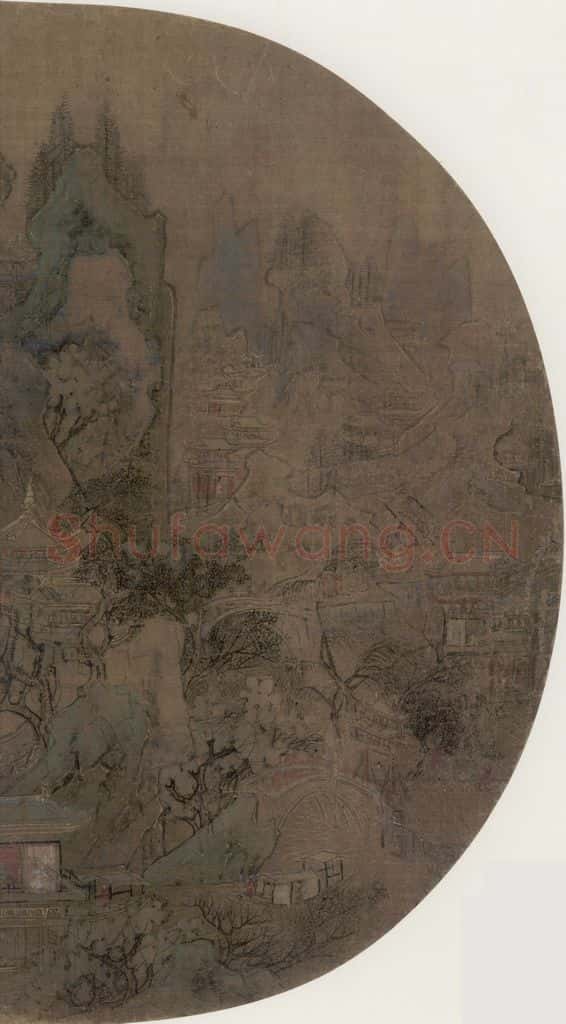 宋 佚名《宫苑图》书画作品