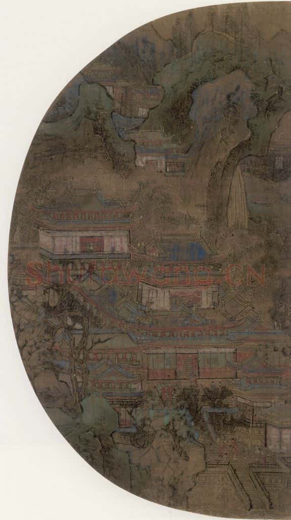 宋 佚名《宫苑图》书画作品