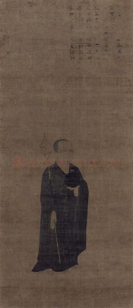 金 佚名《大智律师像》书画作品